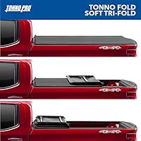 Amazon Com Tonno Pro Tonno Fold Soft Folding Truck Bed Tonneau Cover 42 502 Fits 2007 2013 Toyota Tundra Includes Track Sys Clamp Kit 6 5 Bed 78 7 Automotive