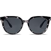 SOJOS Trendy Cat Eye Round Polarized Sunglasses for Women Fashion UV Protection Sunnies Sunglasses SJ2175