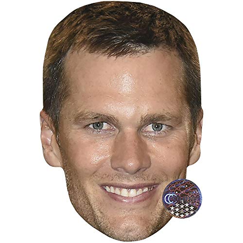 Tom Brady (Smile) Celebrity Mask, Card Face Fancy Dress Mask - Thumbnail 3
