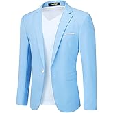 Cloudstyle Men's Suit Jacket One Button Slim Fit Sport Coat Business Daily Blazer