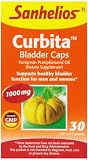 Sanhelios Curbita Bladder Caps, European Pumpkin Seed Oil Dietary Supplement, 1000mg (30 Softgels)