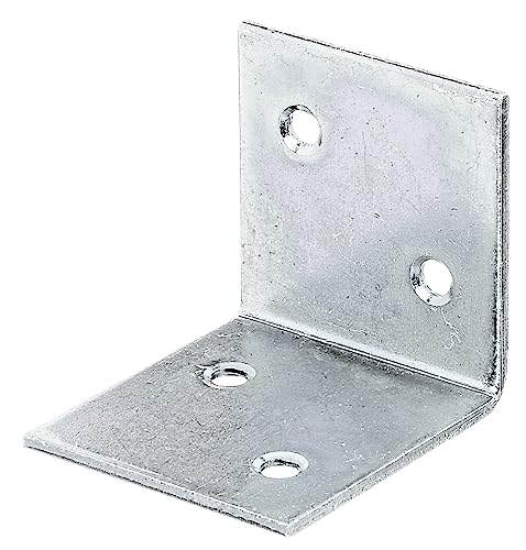 Alberts 332655 Équerre large | galvanisée Sendzimir | 40 x 40 x 40 mm