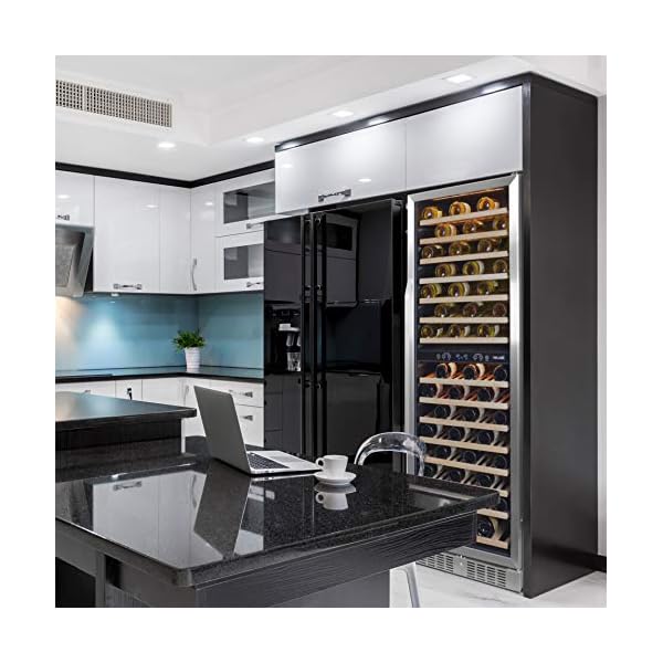 NewAir-Wine-Cooler-Built-In-Dual-Temperature-Zone-160-Bottle-Chiller-AWR-1600DB-Stainless-Steel