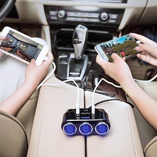 3 Yantu+Cigarette+Lighter+Adapter+Splitter