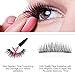 Magnetic False Eyelashes HotSan Reusable Dual Long 35mm Magnetic Eyelash Ultra Thin Magnetic Lashes No Glue Needed Pack of 4