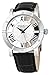 Stuhrling Original Black PVD Mens Watch Red Leather Strap - Swiss Quartz Ronda Movement (Silver Dial)