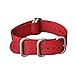 Ritche Christmas Gift Watch Strap with Heavy Buckle 18mm 20mm 22mm Premium Seat Belt Nylon Watch Bands for Men Women (Navy/Red, 18mm), White Elephant Gifts, Stocking Stuffers for Men