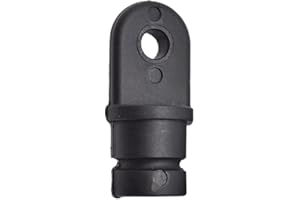 MARINE CITY Black Nylon Bimini Top Eye End Cap, Round Inside Eye End, Lightweight, Outer Diameter, Ideal for Marine, Boats, Yachts, Ships, and Hardware Accessories