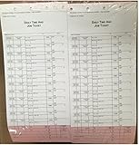 12 Label Job Time Tickets / Flag Sheets (500/Pack)