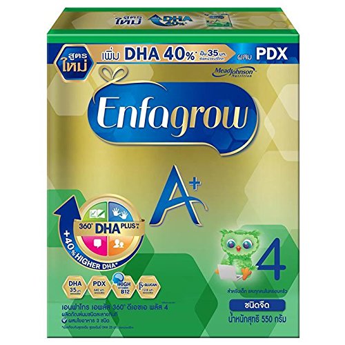 Enfagrow Instant Milk Powder A+ 360 Mind Plus 4 , Plain Flavored 550g suitable for over 3 years children and All the family
