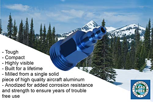 Winterize Mfg Heavy-Duty Quick Connect Blow Out Plug for RV, Travel Trailer, Boat and Camper - Thumbnail 4