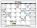 Wall26 Dry Erase Wall Calendar Decal, Monthly Organizer, Perfect for Family /Teacher Planning(Marker Included) - 18" x 24"