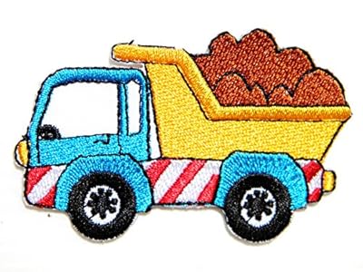 Dumper Truck Car Model Diecast Kid Baby Jacket T-shirt Patch Sew Iron on Embroidered Applique Sign Badge Costume