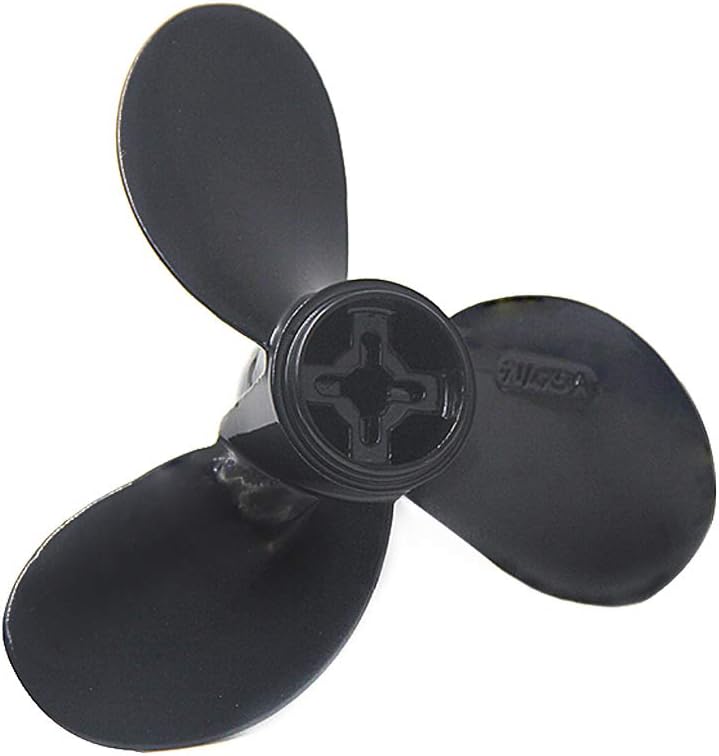 LEADALLWAY Aluminum Alloy Propeller 3 Blades 7 1/4×5 - A Black for Leadllaway T4.0/4.0+ Outboard Motors : Sports & Outdoors