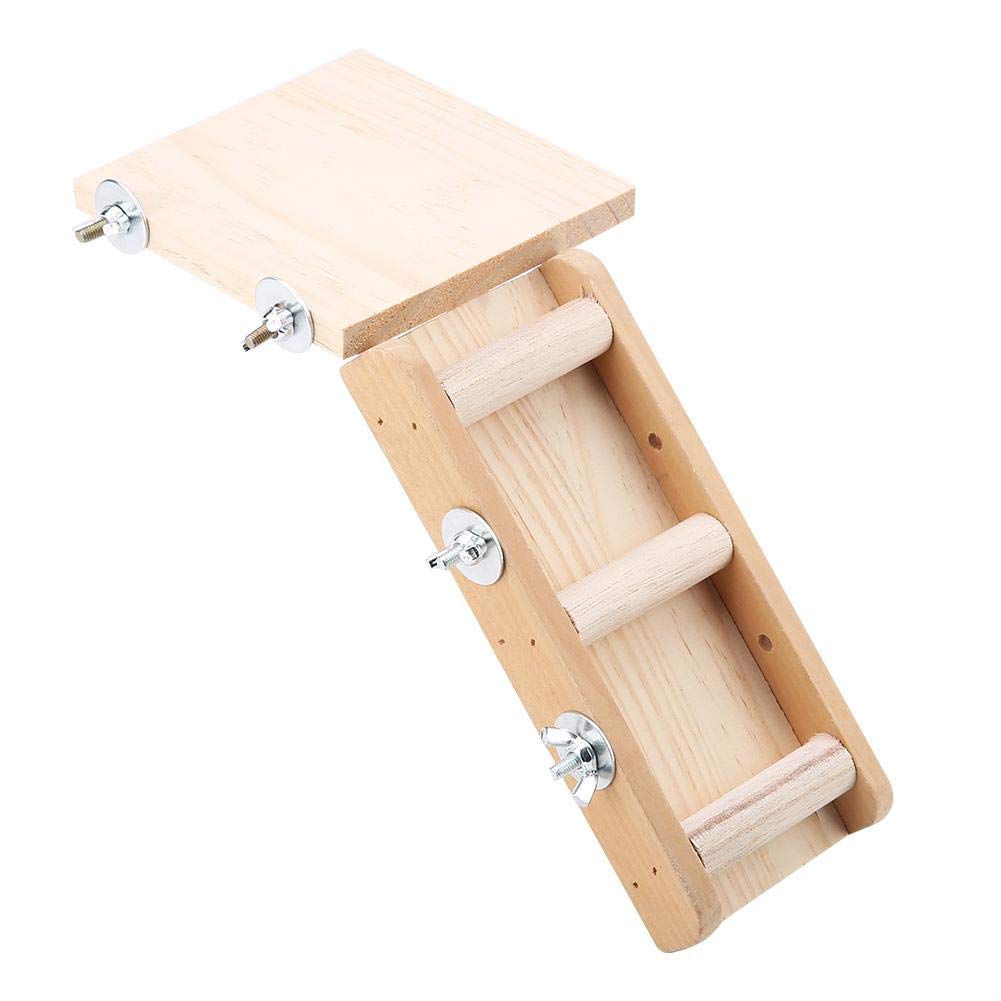 Wooden Parrot Hamster Toys Ladder Platform Set Small Animal Toys Climbing Kits for Birds Hamster Playing Rest