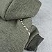 Fitwarm Fleece Sweatshirts for Dog Coats Pet Hooded Jackets, Grey, Medium