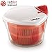 Mueller Large 5L Salad Spinner Vegetable Washer with Bowl, Anti-Wobble Tech, Lockable Colander Basket and Smart Lock Lid - Lettuce Washer and Dryer - Easy Water Drain System and Compact Storage