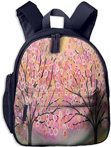 Children Pre School Backpack Boy&amp;girl's Blossoming Trees Iridescent Pink Book Bag
