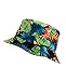 NYFASHION101 Fashionable Unisex Satin Lined Printed Pattern Cotton Bucket Hat, Green Floral 2106
