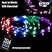 Abtong USB LED Strip Lights Sync to Music, 7.5ft/2.5M Music Led Light Strip with RF Remote Waterproof LED Strip Rope Lights USB Powered RGB LED Lights Flexible Color Changing Lights