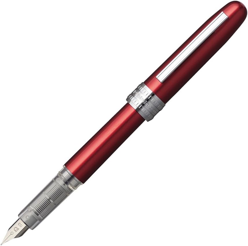 Platinum Plaisir Fountain Pen Pgb-1000 Red Fine,PGB-1000-#70-F,1