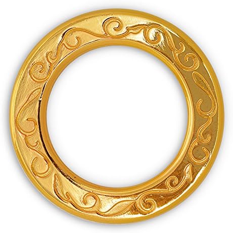 BuckleBuckle 2'' Metal Gold O-Ring Belt, Fashion Jewelry by 4-pcs, SP-2457