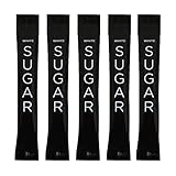 WHITE SUGAR - Colors Collection HALLOWEEN BLACK 500 individual Serving Stick Packets - U Parve/Kosher