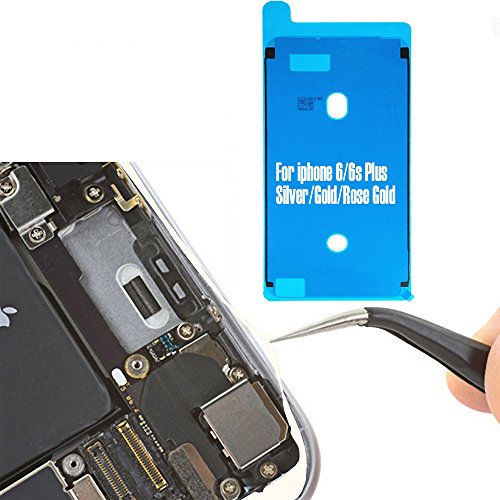 Johncase 2PCS New OEM 3M Waterproof Screen Sealing Adhesive, LCD Display Front Frame Pre-Cut Tape Seal Stickers Glue Replacement Part for iPhone 6 plus/6s Plus 5.5" (White)