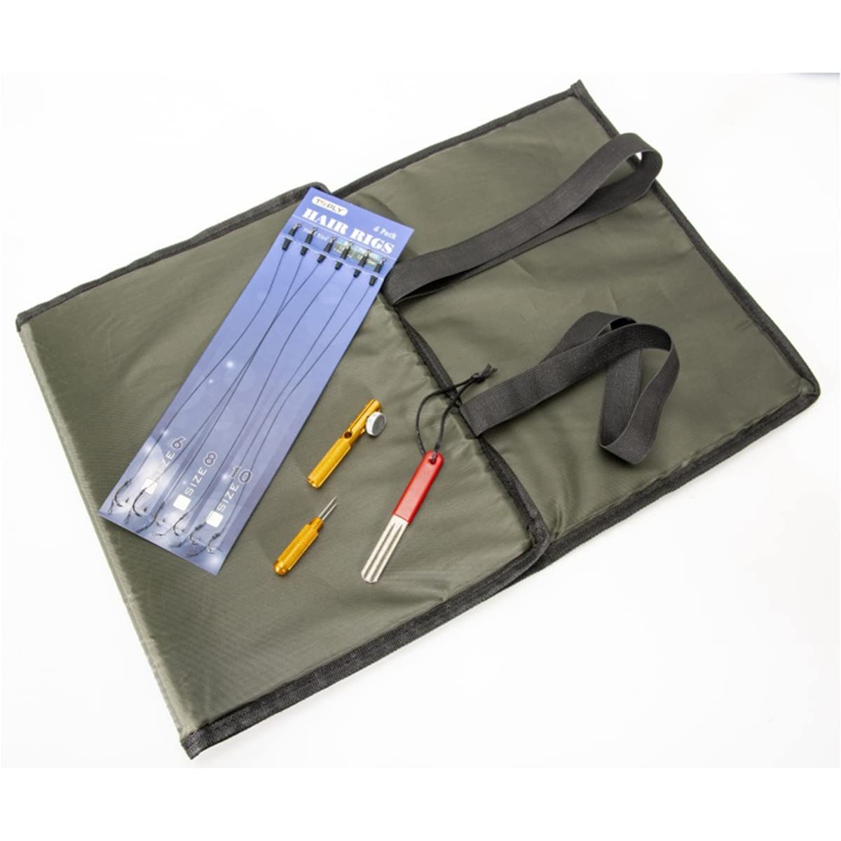 Dojimayisc Fishing Unhooking Pad + Hook RING Hook Sharpener Set Foldable Carp Fishing Mat Kits