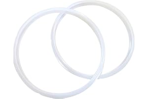 PAYANWIN Power Pressure Cooker Sealing Ring Clear Color Multi-Cooker Rubber Gaskets for Many 5 Liter 6 Liter 5 Quart and 6 Quart Models, Set of 2