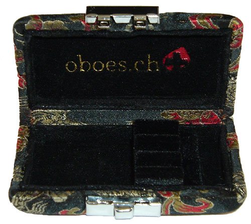3-Reed English Horn Reed Case Silk (Black/Gold)