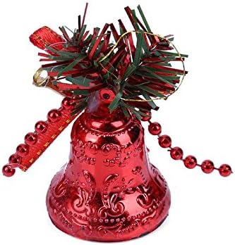 Wasper(TM) 6Pcs/box Christmas Bell Gifts Ornaments Christmas Tree Decor Aluminum Power Bells Christmas Decoration for Home Party Supplies