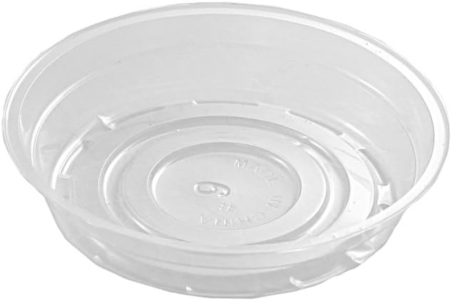 YIKUSH Clear Plant Saucers 18 Pack （6 inch / 8 inch /10 inch Flower Pot Tray Excellent for Indoor & Outdoor Plants : Garden & Outdoor