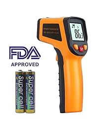 Digital Láser Sin Contacto Termómetro de infrarrojos, pistola de temperatura  50 ?   600 ? ( 58   1112 ?) Temperatura Pistola Láser IR Termómetro