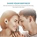 Wireless Earbuds Bluetooth, Paxcess True Wireless Earbuds for iphone Mini Stereo Wireless Headphones with Built-in Mic