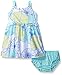 Gymboree Toddler Girls' Mint and Yellow Floral Dress, Multi, 3T