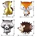 Sharlity Woodland Party Decorations Supplies Woodland Creatures Balloon，Banner，Cupcake Toppers，latex balloons for Baby Shower Birthday Party Supplies