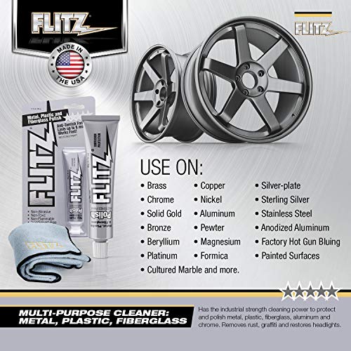 Flitz MultiPurpose Polish and Cleaner Paste for Metal, Plastic, Fiberglass, Aluminum, Jewelry