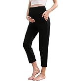 ZUMIY Maternity Lounge Pants Pregnancy Trousers Over The Belly Stretchy Activewear, Maternity Clothes Sweatpants with Pockets