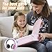 Kids Bluetooth On-Ear Headphones 85dB Volume Limiting Wireless/Wired Foldable Headset Earphones with AUX 3.5mm Jack,Mirco SD Card Slot,FM Radio for Students Children for PC Tablets Cellphone(Pink)
