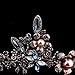 Aukmla Wedding Tiara Crown Vintage Gold Princess Headpiece Flowers Bridal Headbands for Women and Girls