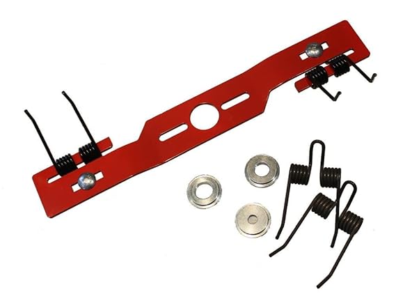 Kraftharke Quattro 44 cm für Rasenmäher Entmooser Blade Rasenlüfter Vertikutierer Umbausatz + Ersatz Federn
