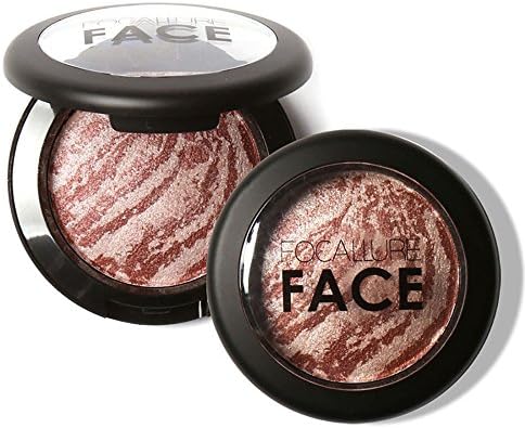 TEEROVA Baked Blush Natural Glow Shimmer Blusher Face Contour Powder Makeup Palette (D)