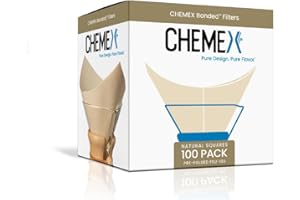 Chemex Natural Coffee Filters, Square, 100ct - Exclusive Packaging