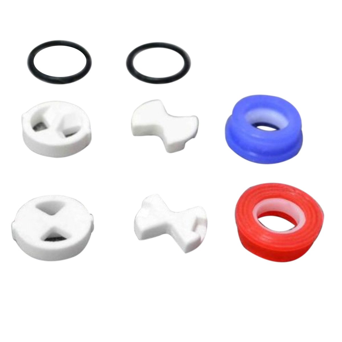 Set of Replacement Ceramic Disc & Silicon Washer Insert Turn 1/2" for