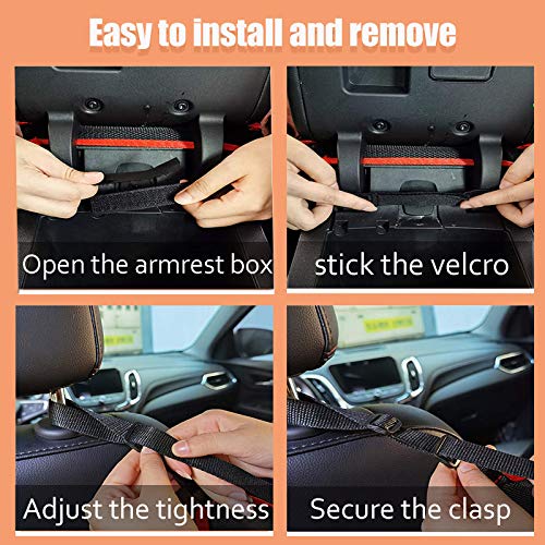 Yibesi Car Net Pocket Handbag Holder,Car Mesh Organizer,Advanced Seat Back Storage Netting Bag for Purse Storage Phone Documents Pocket,Tissue Holder,Barrier of Backseat Pet Kids (Black/Red)