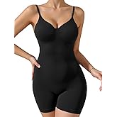 JEKAOYI Women's Shapewear Bodysuit, Mid Thigh Tummy Control Butt Lifter Shaper with Adjustable Straps