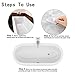 EasyGO Non-Slip Bathtub Shower Stickers, Bathtub Stickers Safety Bath Shower Tread Adhesive Safety Appliques