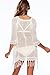 KingsCat Stylish Crochet Tassel Beachwear Bikini Swimsuit Cover up, One Size, White