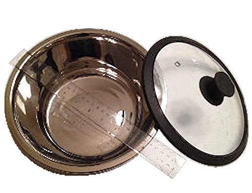 Click Here to See More Images Haines Dutch Oven - 3-1/2 Qt. Stainless Steel Pot with Glass Lid